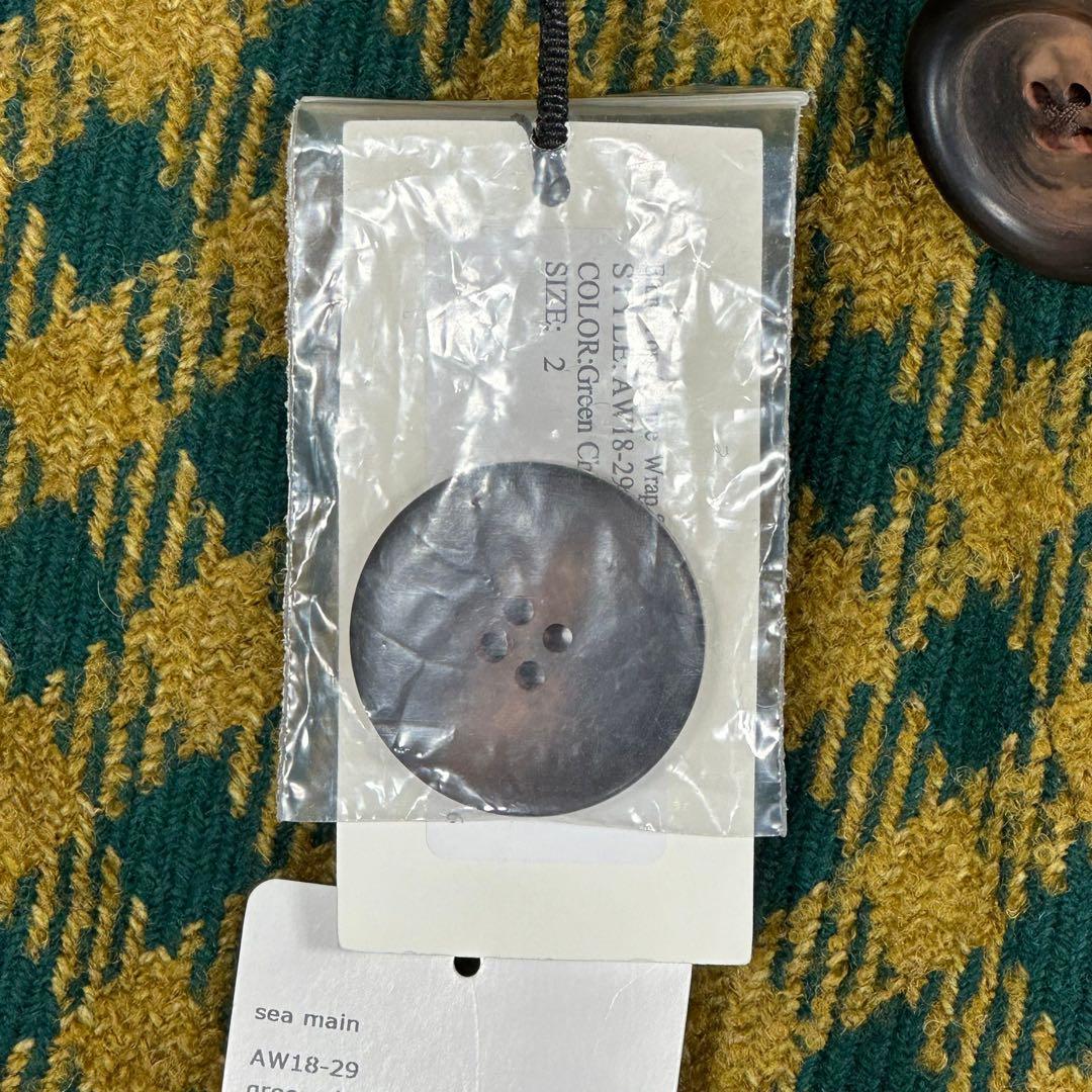 『sea』シー (2) チェック柄 ウールスカート / イエロー