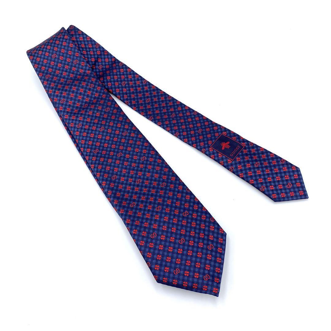 『GUCCI』グッチ 総柄 GG シルクネクタイ