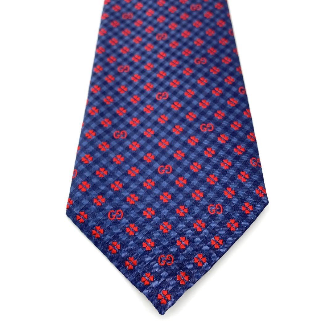 『GUCCI』グッチ 総柄 GG シルクネクタイ