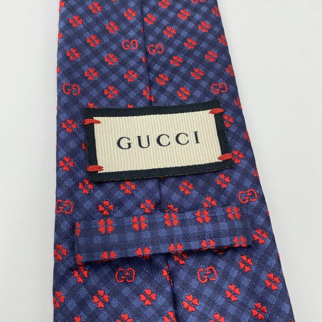 『GUCCI』グッチ 総柄 GG シルクネクタイ