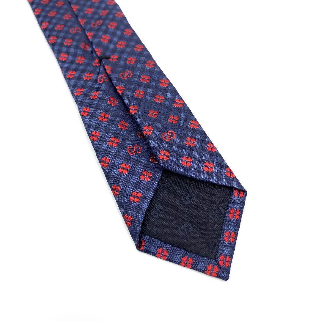 『GUCCI』グッチ 総柄 GG シルクネクタイ