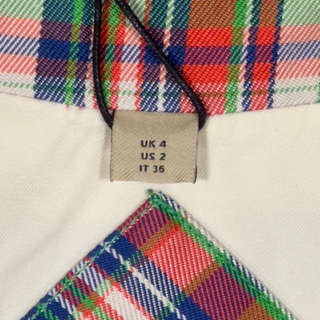 『Burberry』バーバリー (38) チェック柄 ステンカラーコート