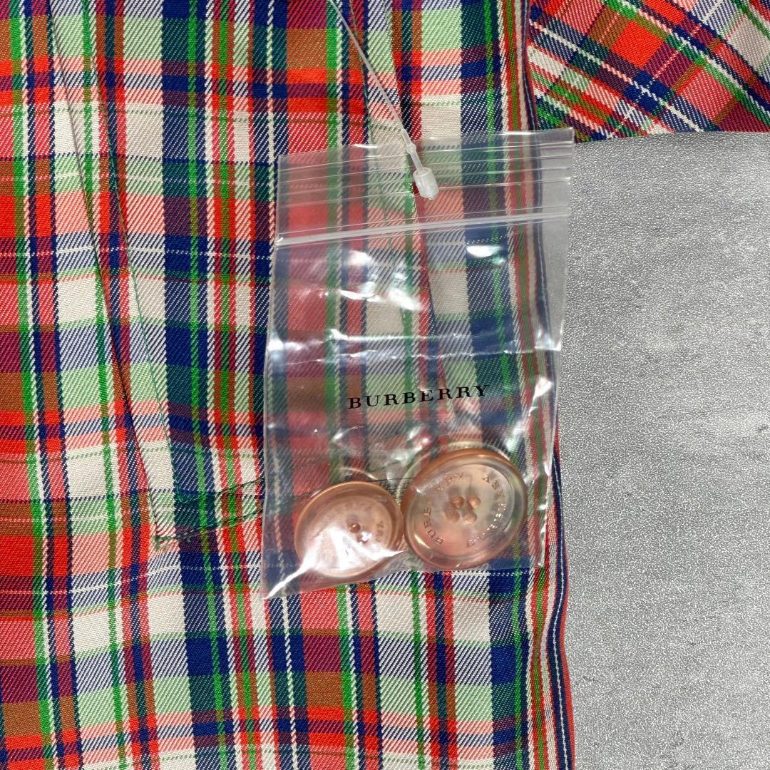 『Burberry』バーバリー (38) チェック柄 ステンカラーコート
