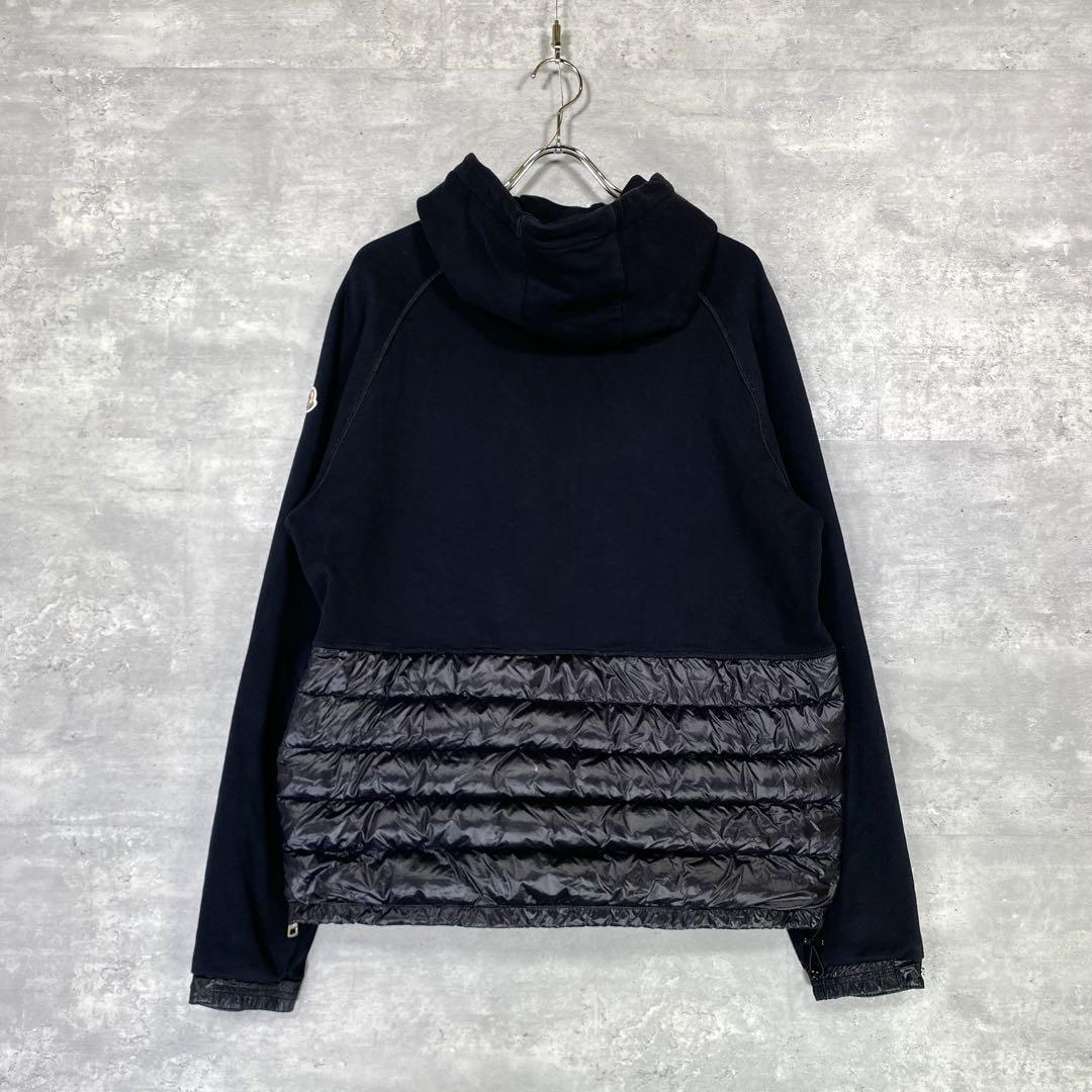 『MONCLER』 モンクレール (L) ダウン 切り替えパーカー