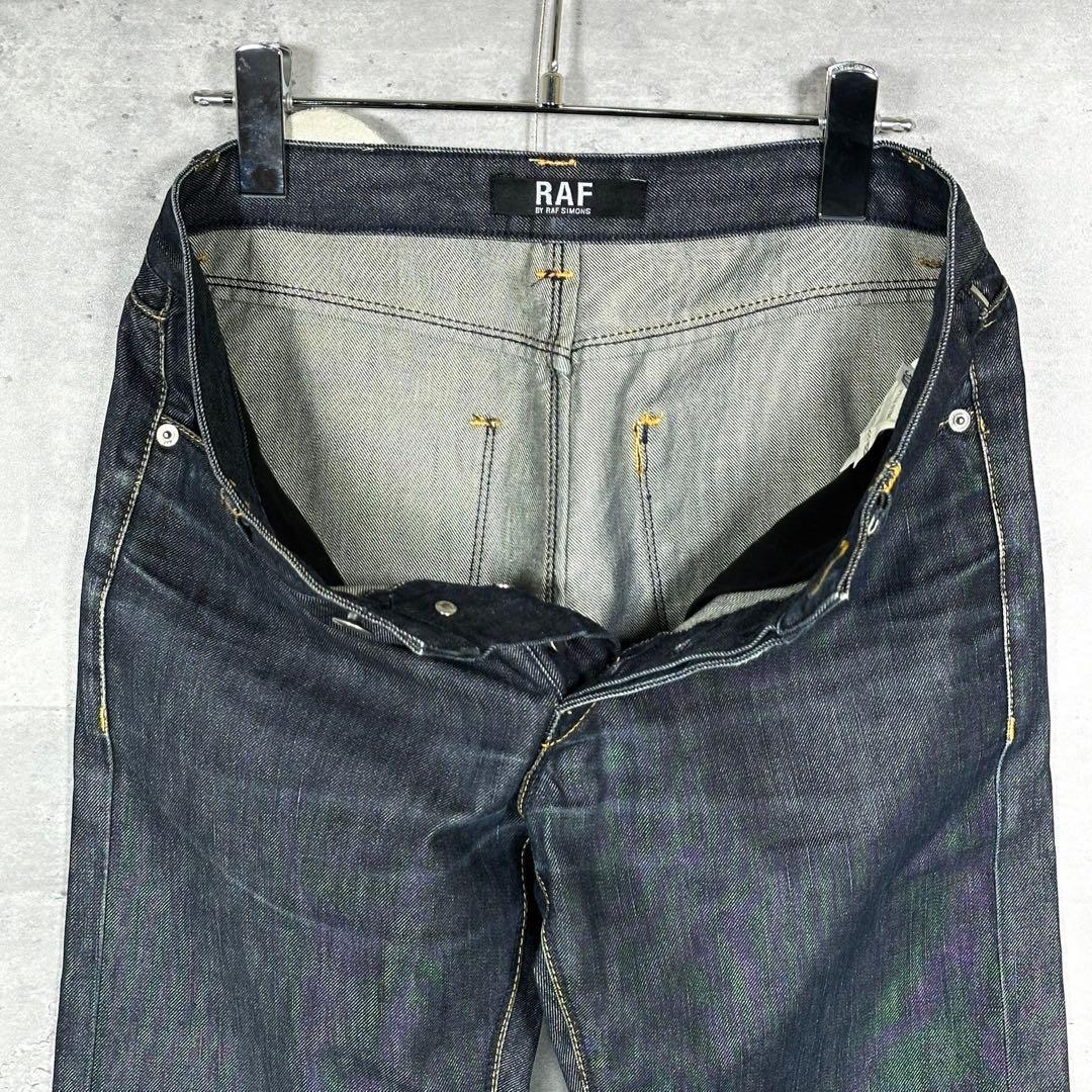 『raf simons』ラフシモンズ (30) レザーパッチ デニムパンツ