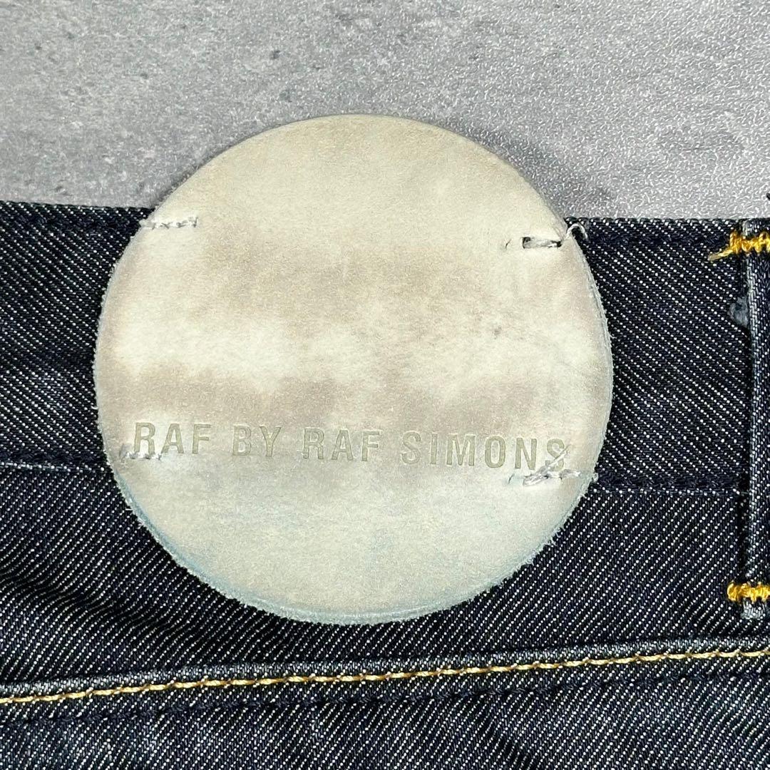 『raf simons』ラフシモンズ (30) レザーパッチ デニムパンツ