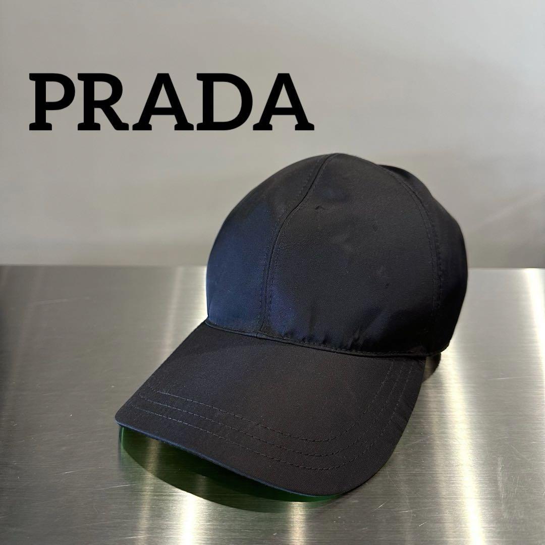 『PRADA』プラダ (L) ベースボールキャップ / ブラック