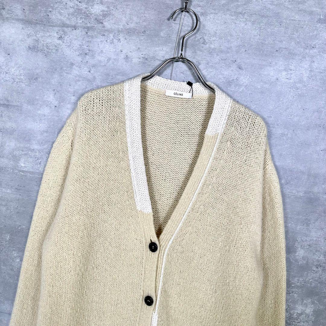 『CELINE』 セリーヌ (M) フィービー期 シルク混 カーディガン