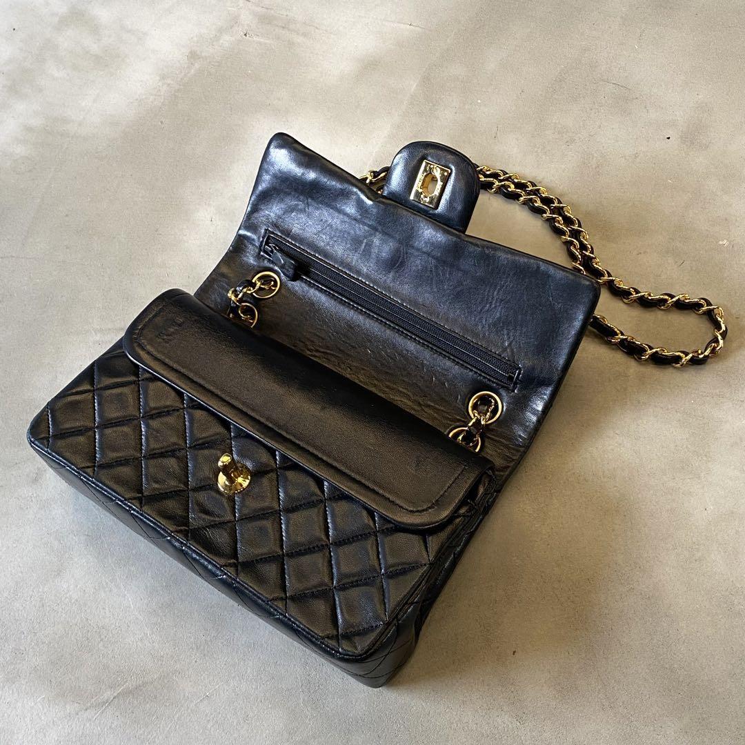 『CHANEL』シャネル マトラッセ23 ダブルフラップチェーンショルダーバッグ