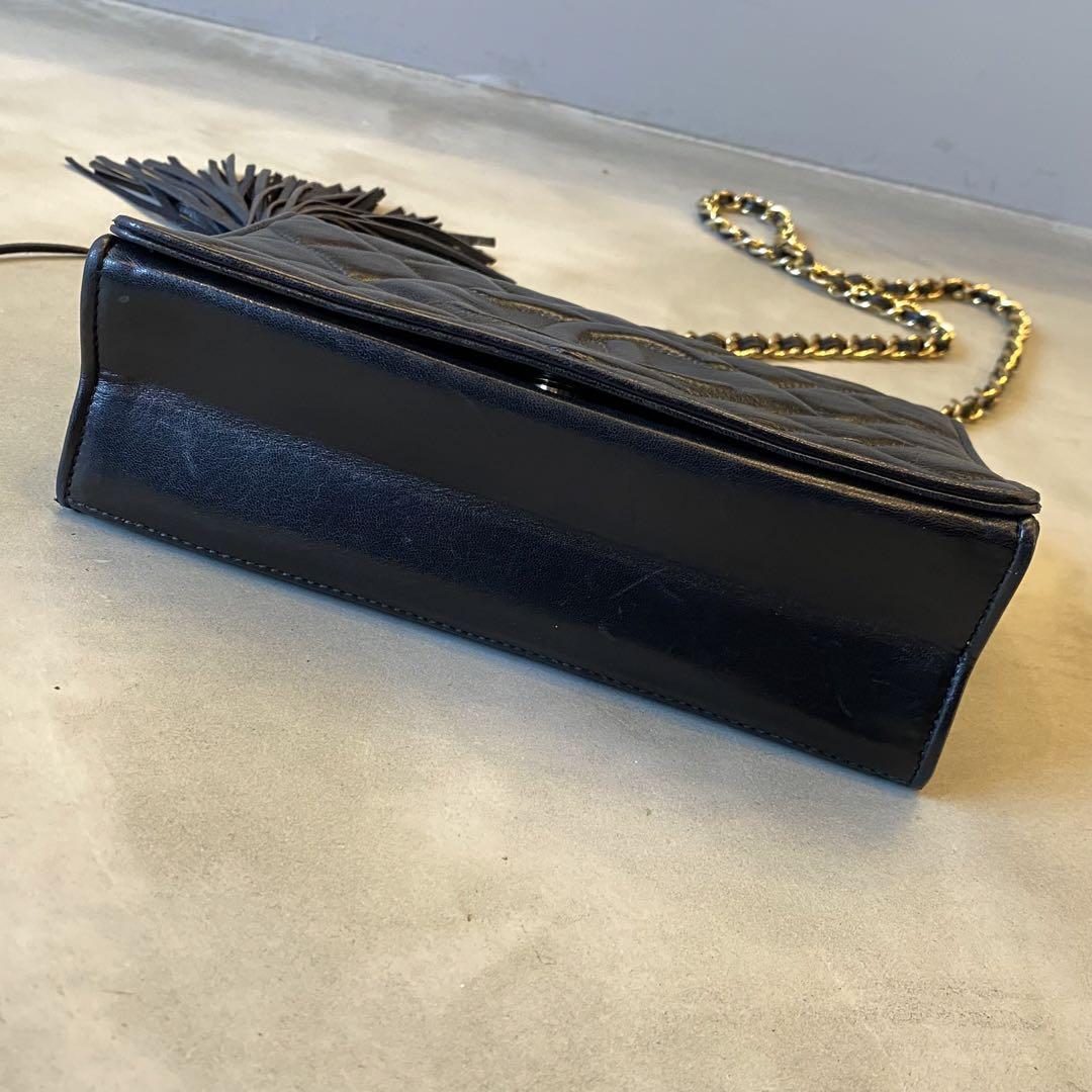 『CHANEL』 シャネル マトラッセ フリンジチェーン ショルダーバッグ