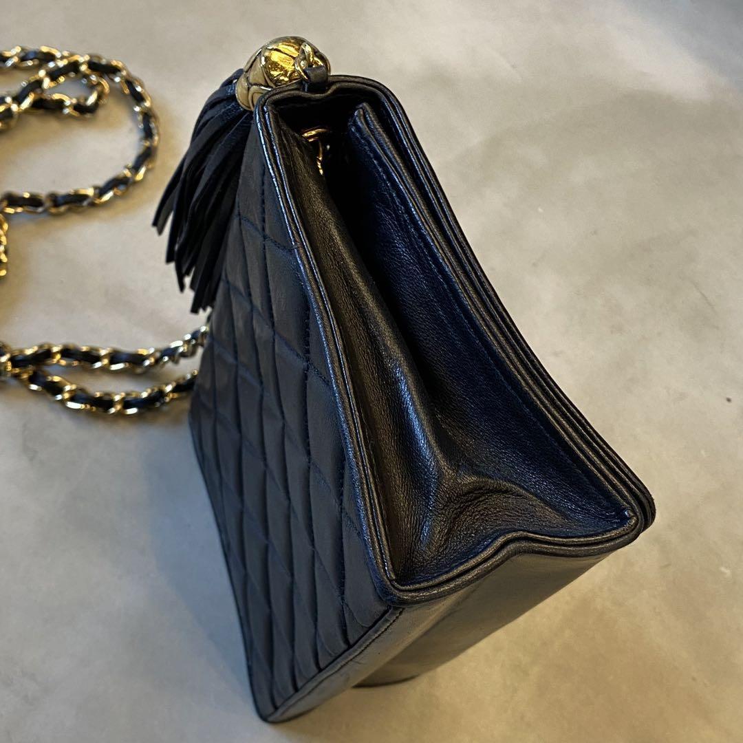『CHANEL』 シャネル マトラッセ フリンジチェーン ショルダーバッグ