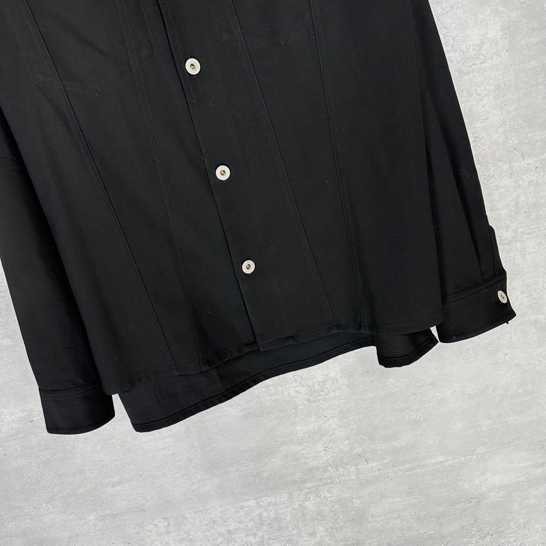 『LOEWE』ロエベ (37) レザーパッチ シャツ
