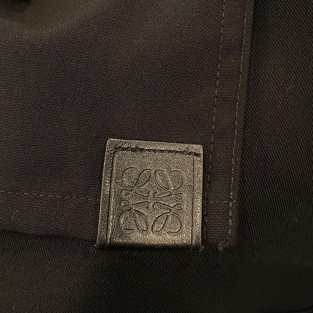 『LOEWE』ロエベ (37) レザーパッチ シャツ
