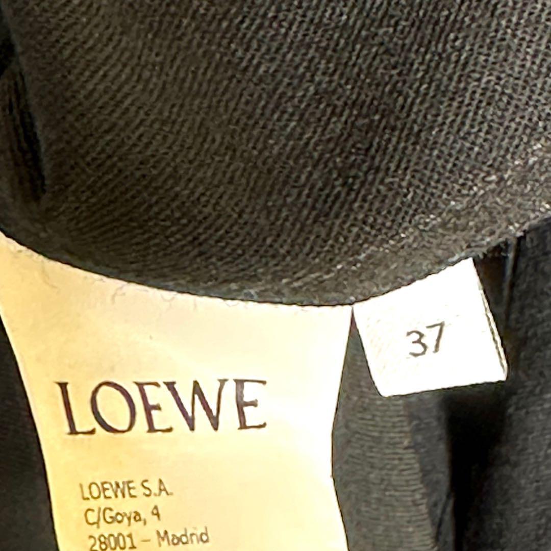 『LOEWE』ロエベ (37) レザーパッチ シャツ