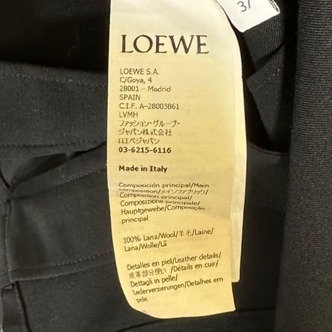 『LOEWE』ロエベ (37) レザーパッチ シャツ