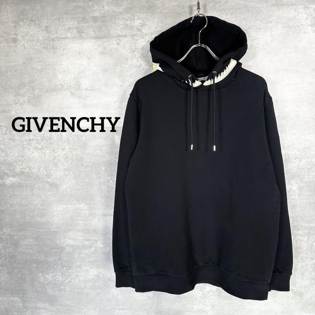 『GIVENCHY』ジバンシー (M) ボーンプリント プルオーバーパーカー