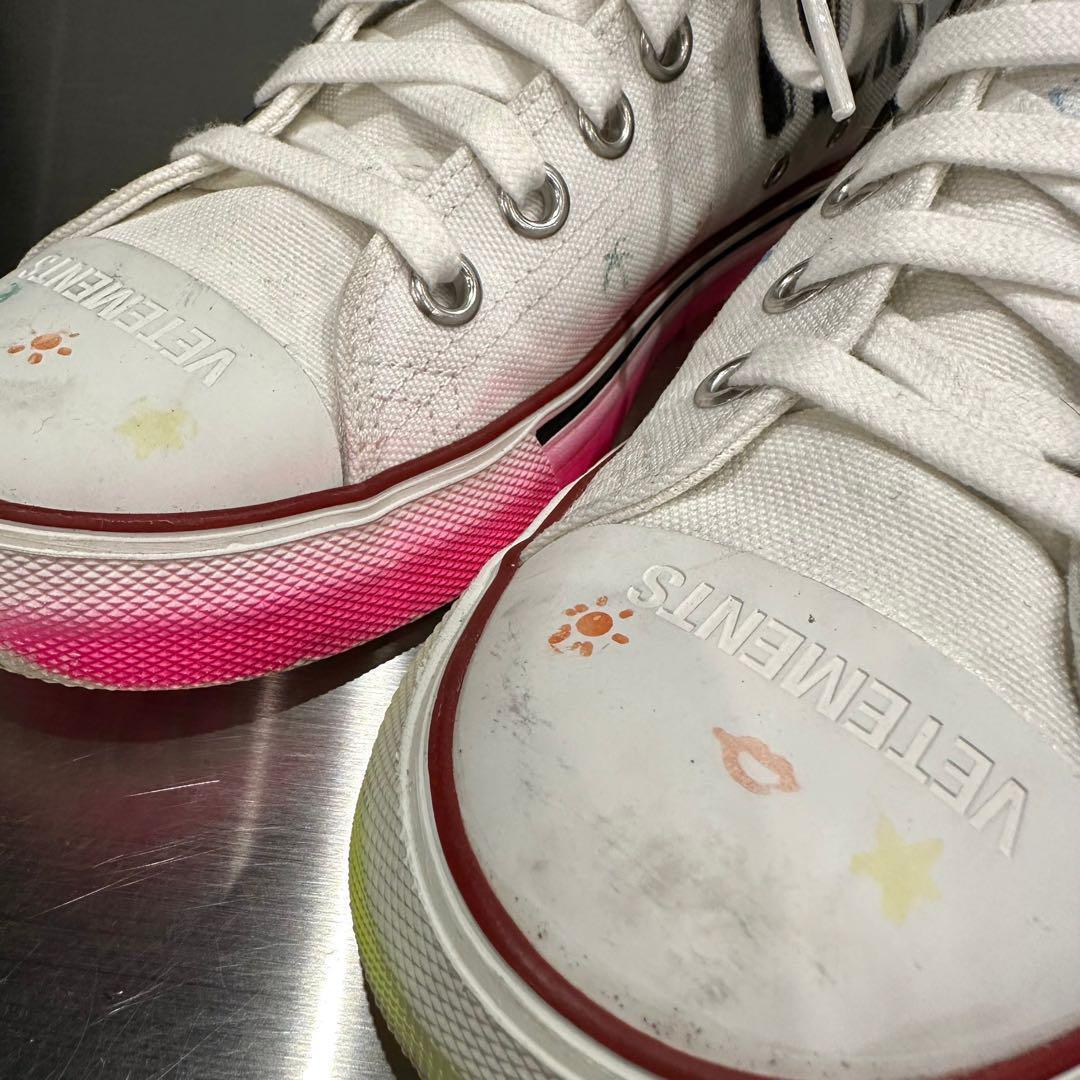 『vetements』ヴェトモン (22.4cm) ハイカットスニーカー