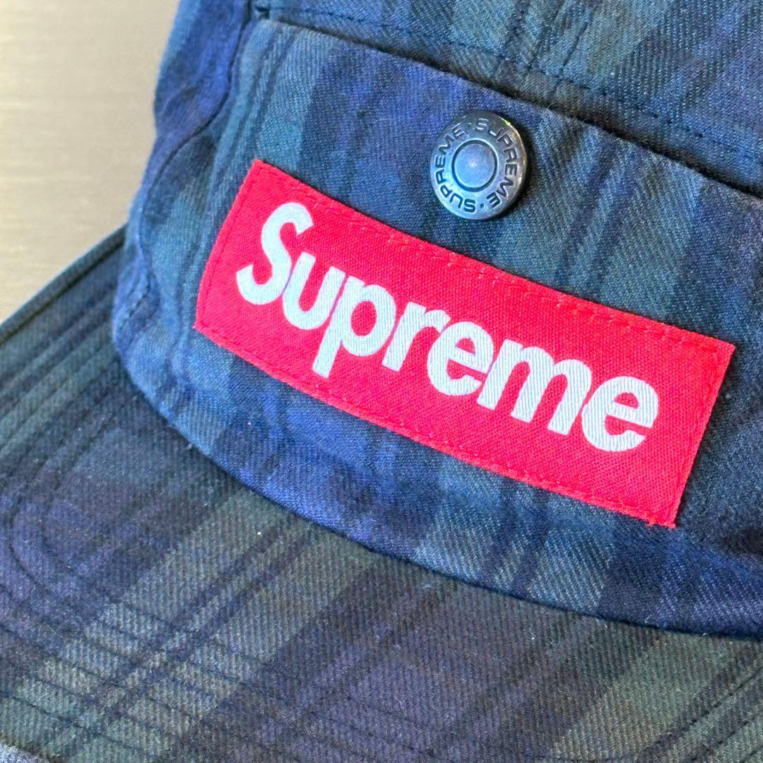 『Supreme』シュプリーム パネル チェック柄 ジェットキャップ