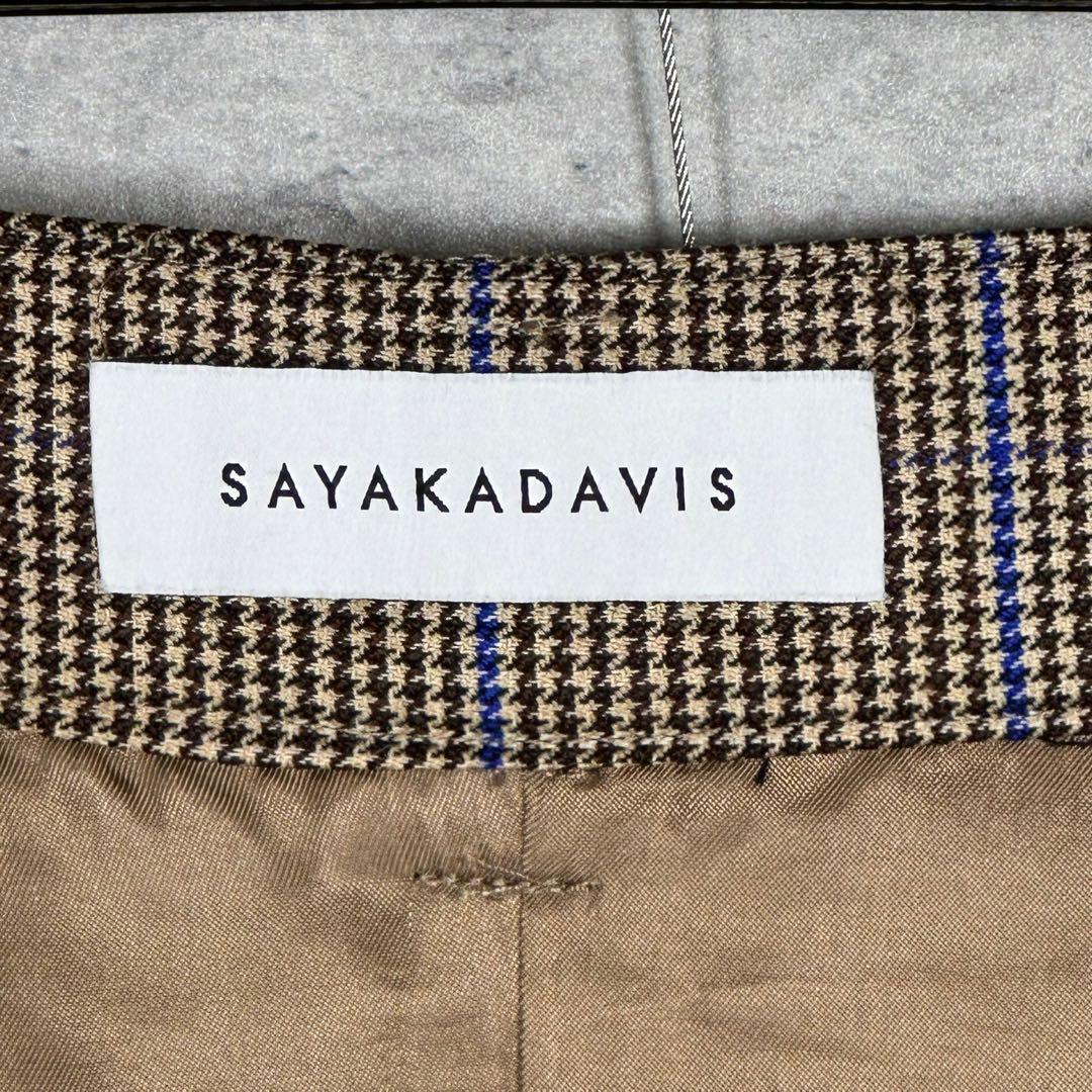 『SAYAKADAVIS』サヤカデビィス (2) チェック柄 レイヤードスカート