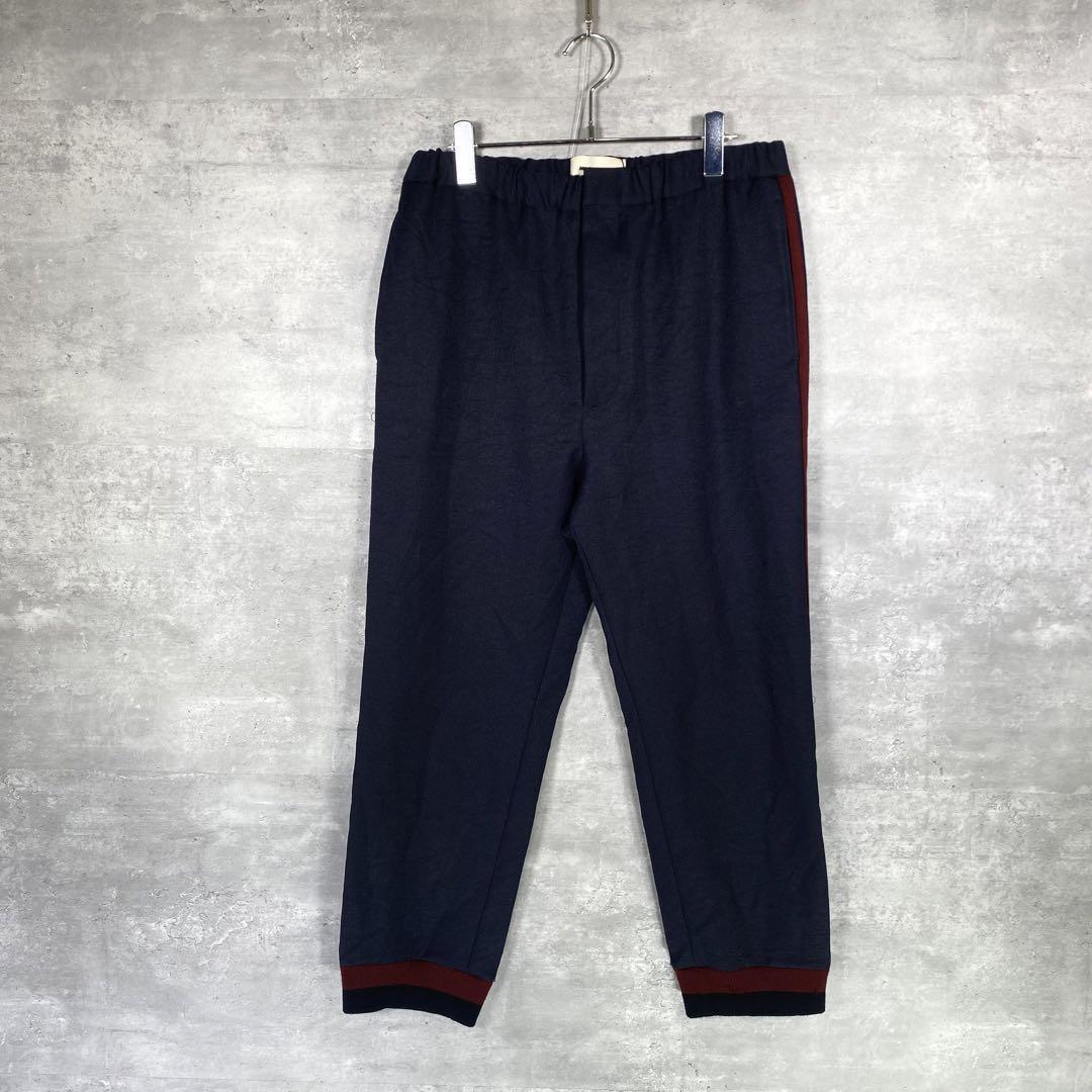 『MARNI』マルニ (48) サイドライン トラックパンツ / ネイビー