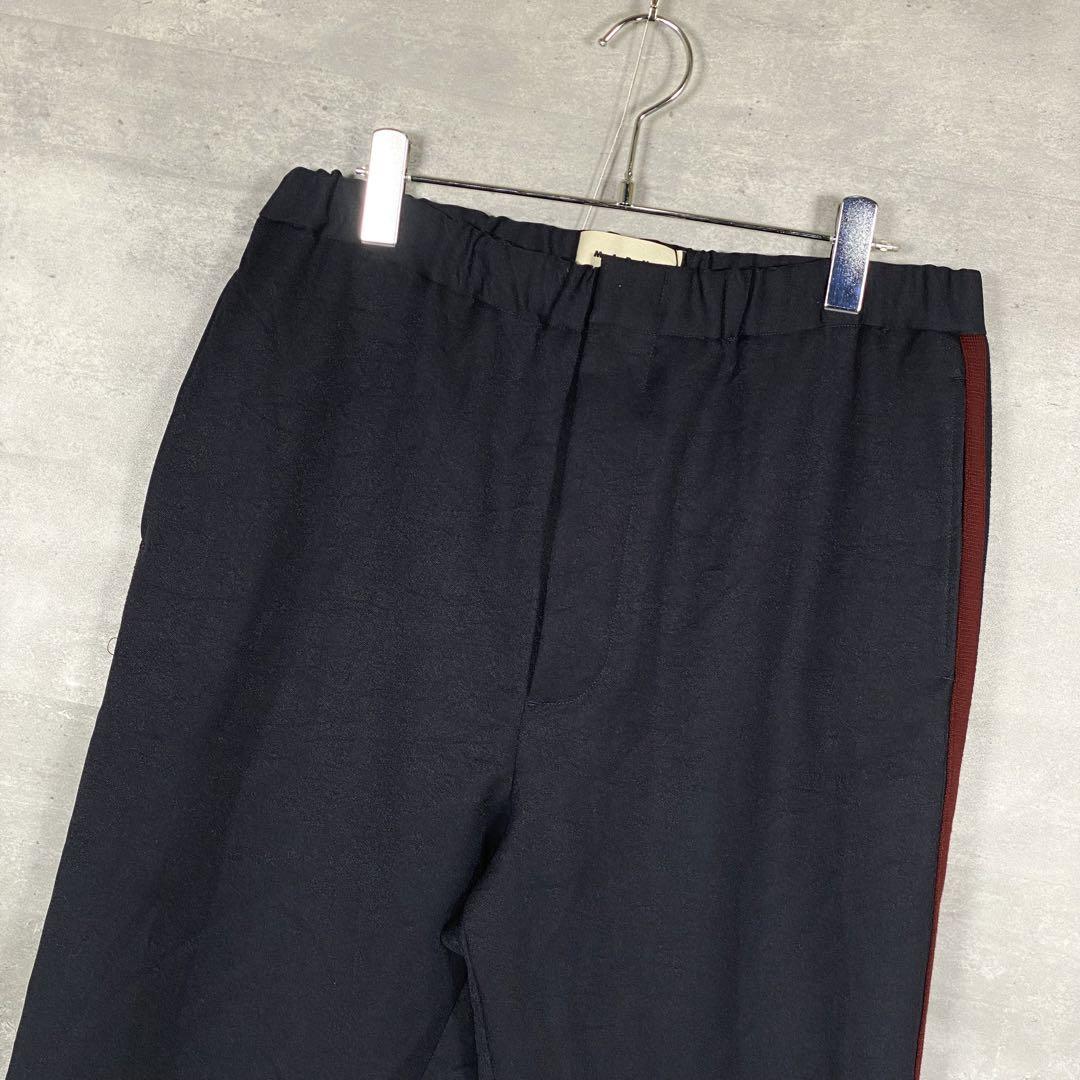 『MARNI』マルニ (48) サイドライン トラックパンツ / ネイビー