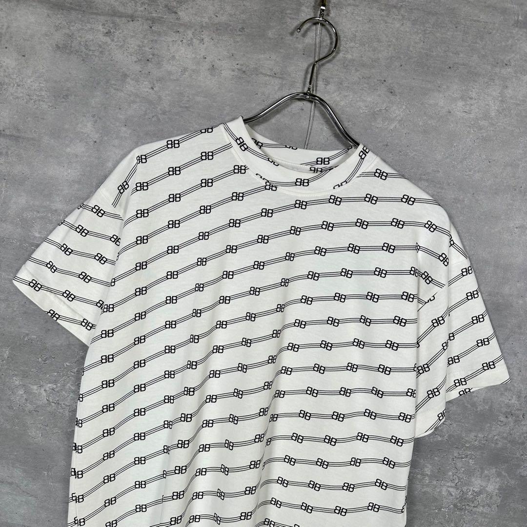 『BALENCIAGA』バレンシアガ (S) 総柄 Tシャツ