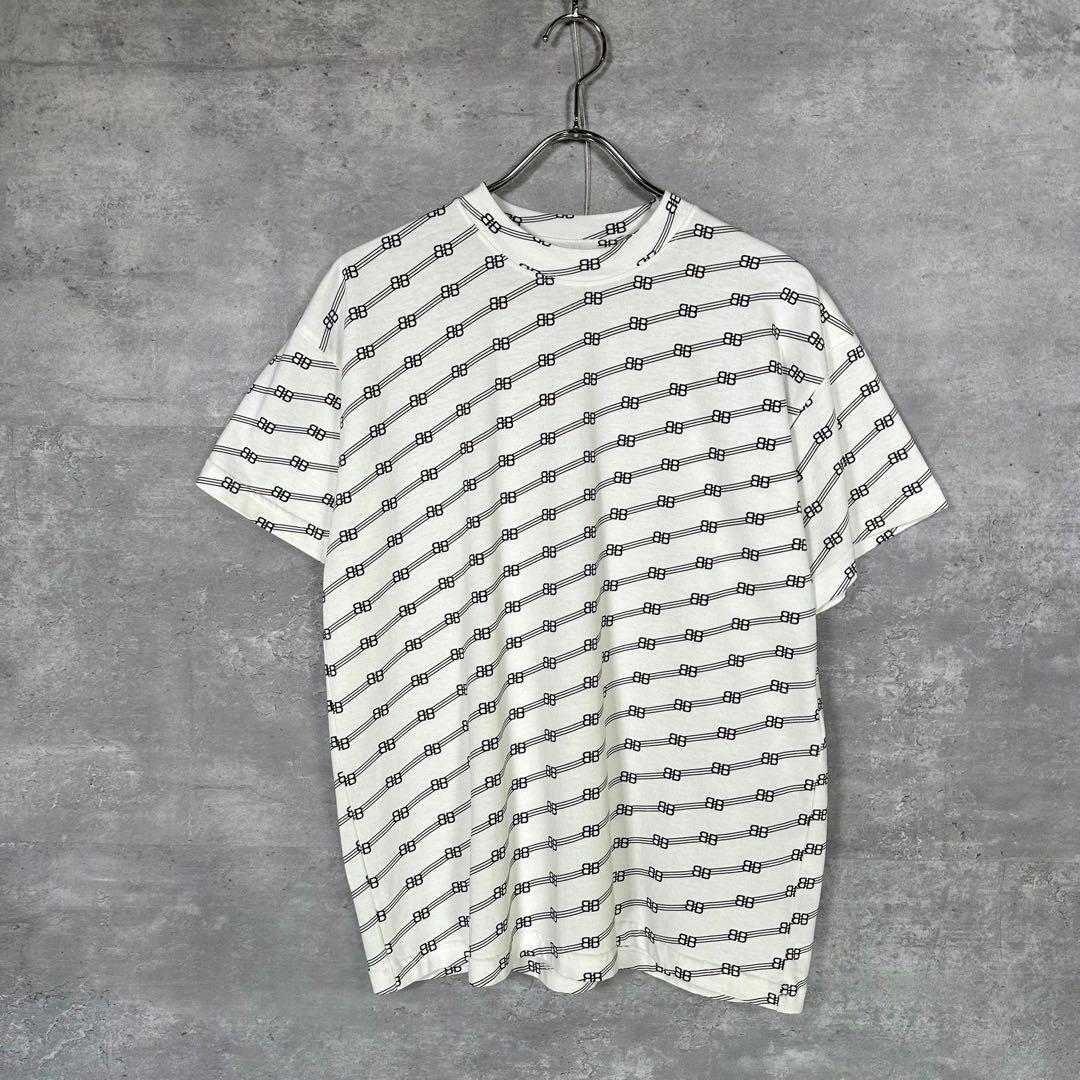 『BALENCIAGA』バレンシアガ (S) 総柄 Tシャツ