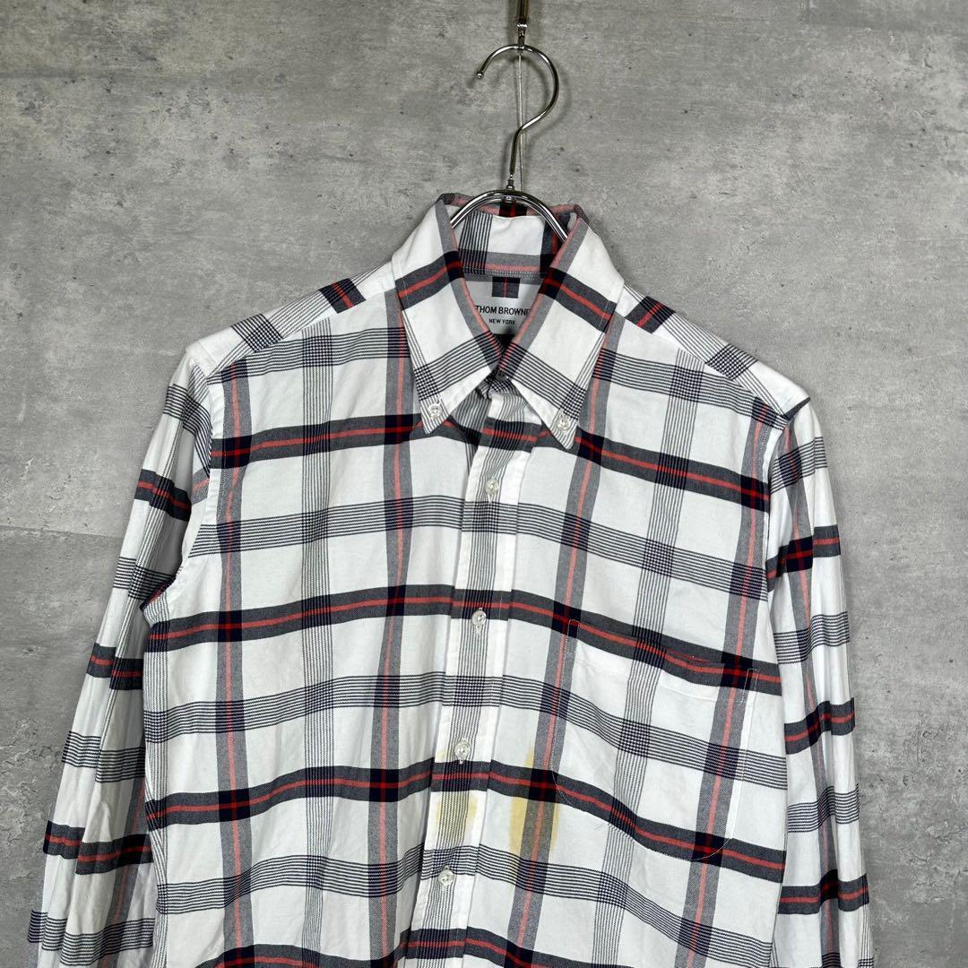 『THOM BROWNE.』 トムブラウン チェック柄 ボタンダウンシャツ