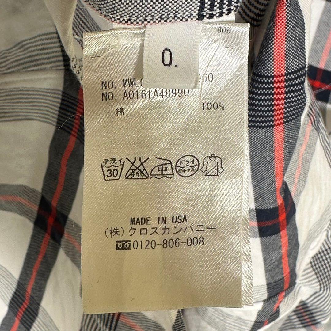 『THOM BROWNE.』 トムブラウン チェック柄 ボタンダウンシャツ