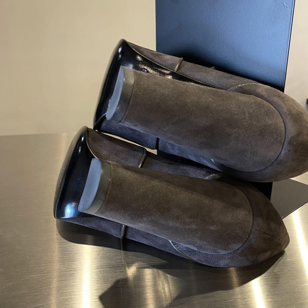 『HERMES』 エルメス (35.5) スウェード ヒールパンプス