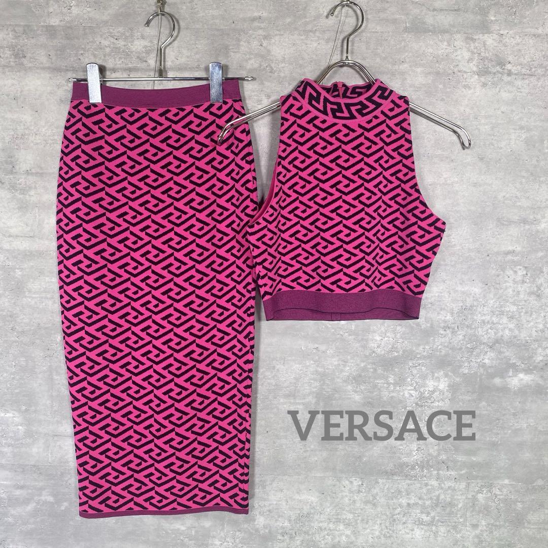 『VERSACE』ヴェルサーチ (36〜38) メドゥーサニット セットアップ