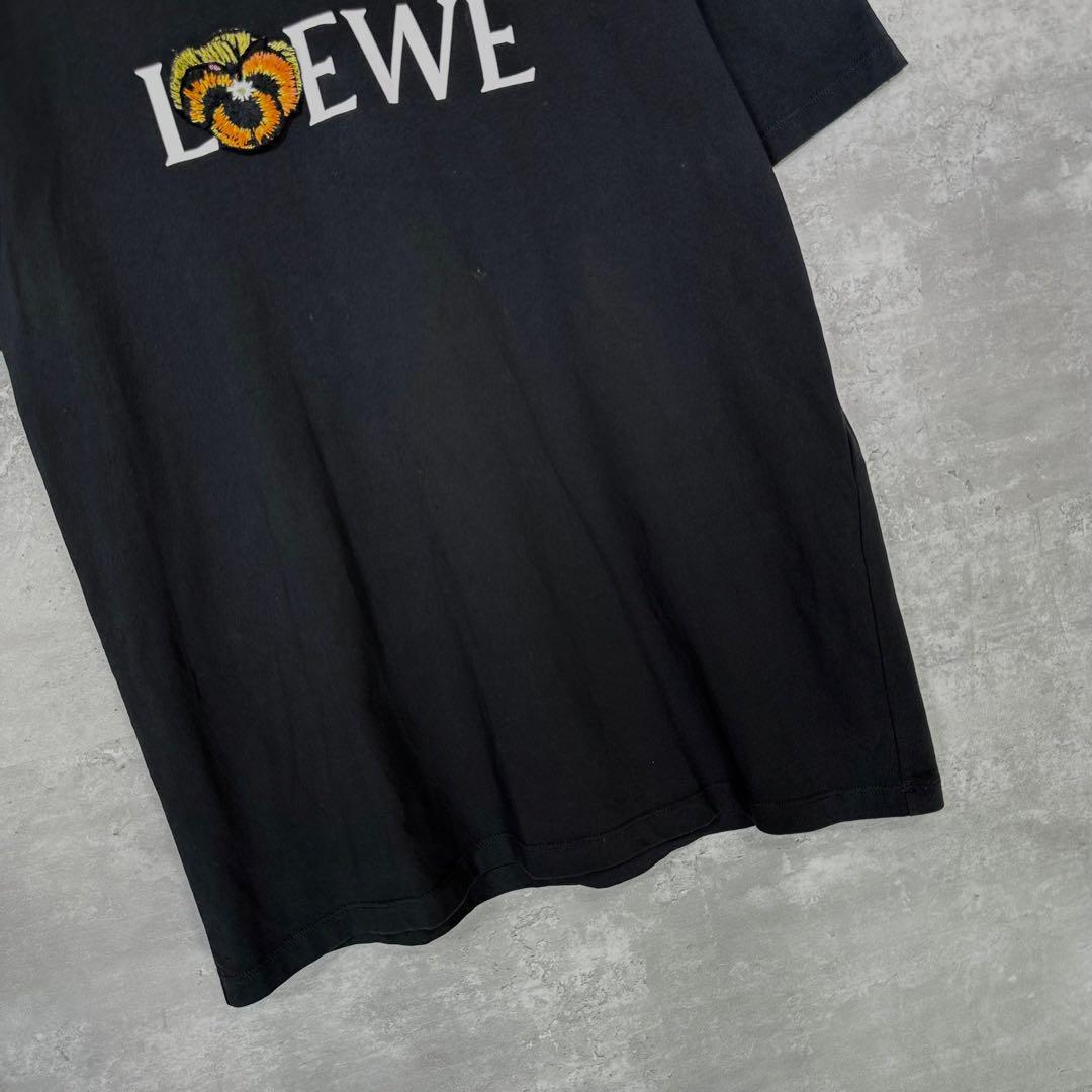 『LOEWE』ロエベ (M) 21ss パンジー 刺繍アナグラム ロゴTシャツ