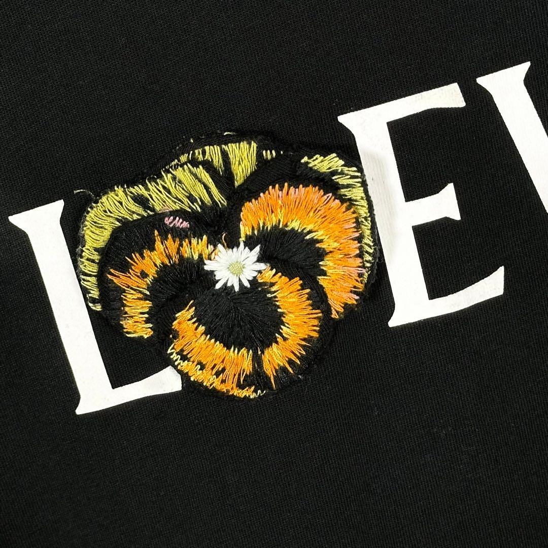 『LOEWE』ロエベ (M) 21ss パンジー 刺繍アナグラム ロゴTシャツ
