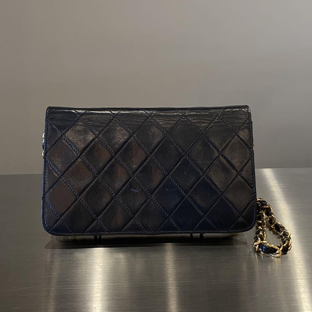 『CHANEL』シャネル マトラッセ チェーンレザー ショルダーバッグ