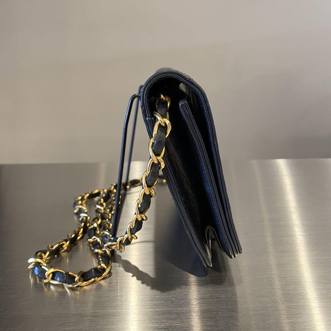 『CHANEL』シャネル マトラッセ チェーンレザー ショルダーバッグ