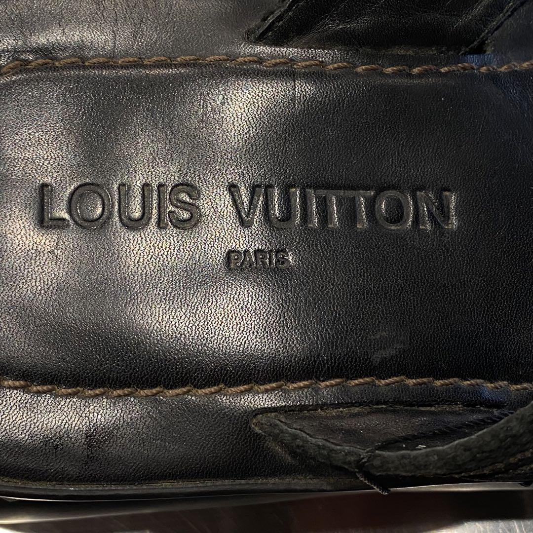 『LOUIS VUITTON』ルイヴィトン (7.5) レザービーチサンダル