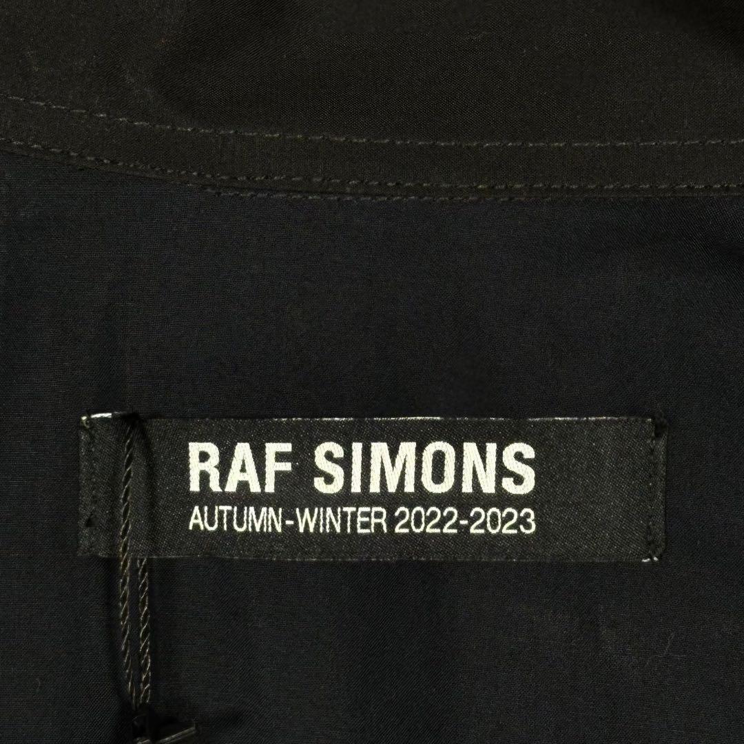 『RAF SIMONS』 ラフシモンズ (S) バイカラー 長袖シャツ