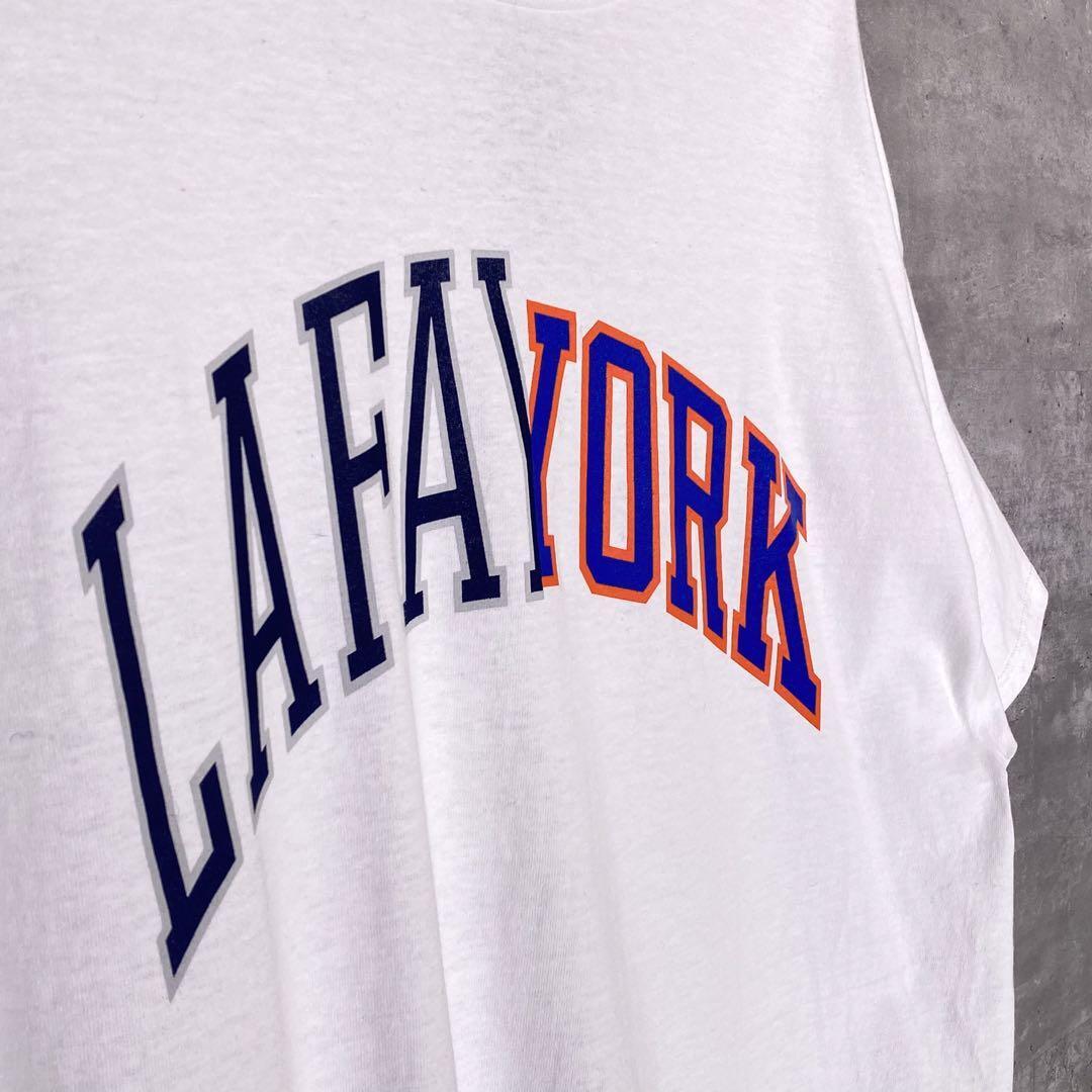 『Lafayette』ラファイエット (XL) プリント半袖Tシャツ