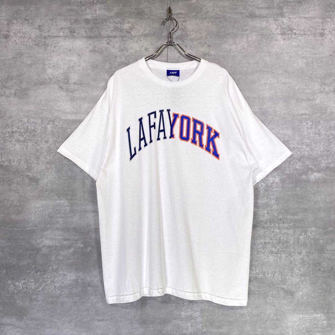 『Lafayette』ラファイエット (XL) プリント半袖Tシャツ