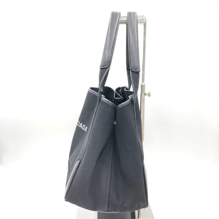 『BALENCIAGA』バレンシアガ ネイビーカバス S ハンドバック