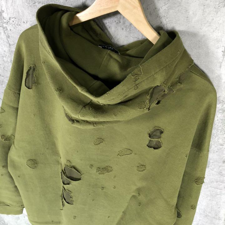 『GIVENCHY』ジバンシー (M) デストロイ パーカー