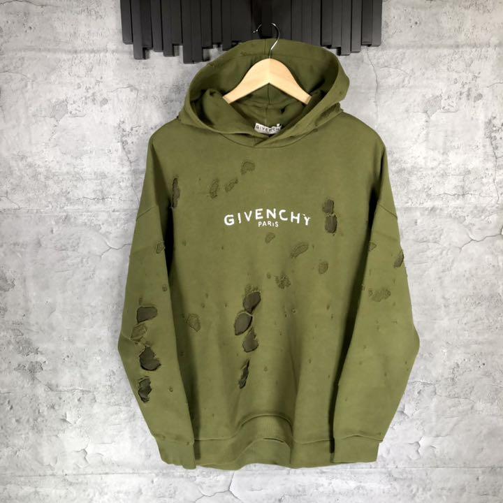 『GIVENCHY』ジバンシー (M) デストロイ パーカー