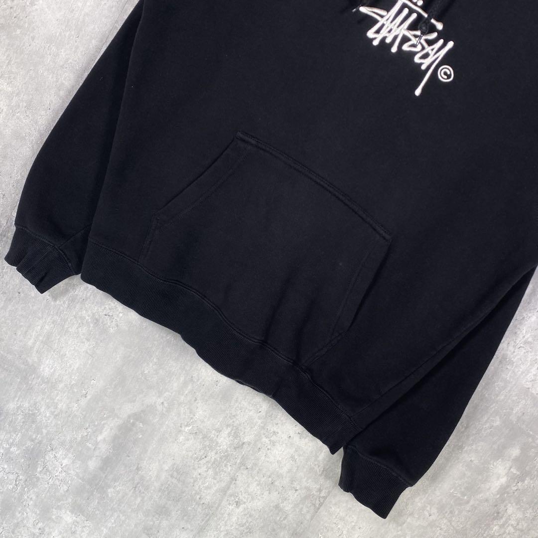 『STUSSY』ステューシー (S) フロントロゴ刺繍 プルオーバーフーディー