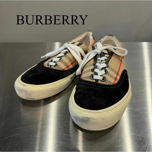 『BURBERRY』バーバリー (41) ノバチェック柄 スニーカー