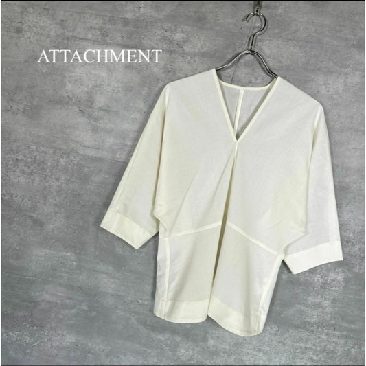 『ATTACHMENT』アタッチメント (1) 7分袖ブラウス