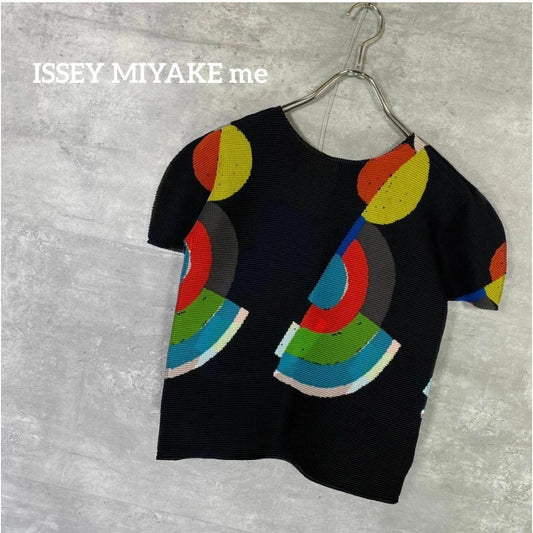 『ISSEY MIYAKE me』イッセイミヤケミー 総柄半袖Tシャツ