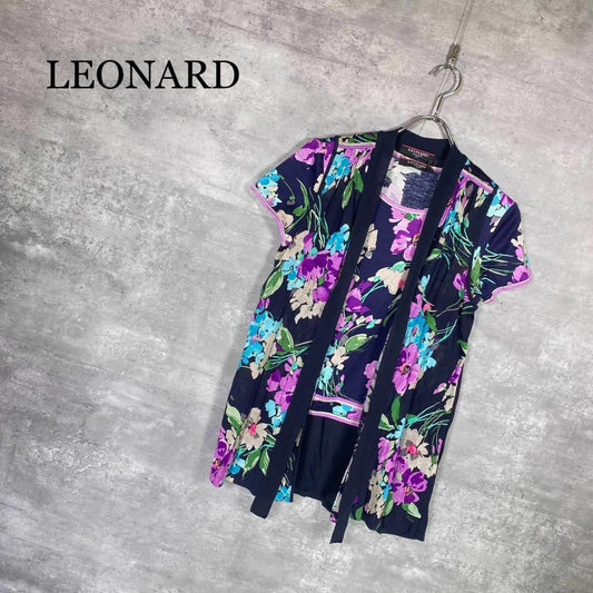 『LEONARD』レオナール (M / L) カーディガン 半袖Tシャツ