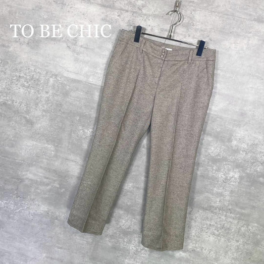 『TO BE CHIC』トゥービーシック (40) クロップド テーパードパンツ