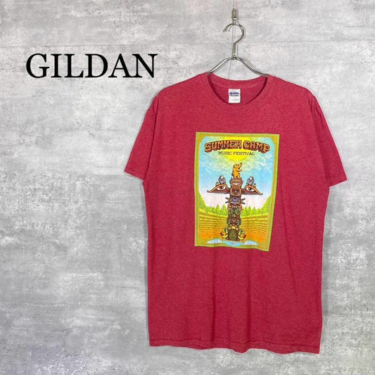 『GILDAN』ギルダン (L) サマーキャンプ 半袖Tシャツ