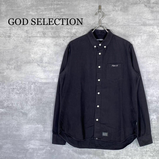 『GOD SELECTION』ゴッドセレクション (M) ボタンダウン シャツ